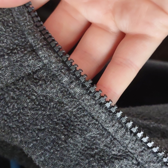 Disneyland Fleece Zip Up Gray Black - Picture 11 of 12